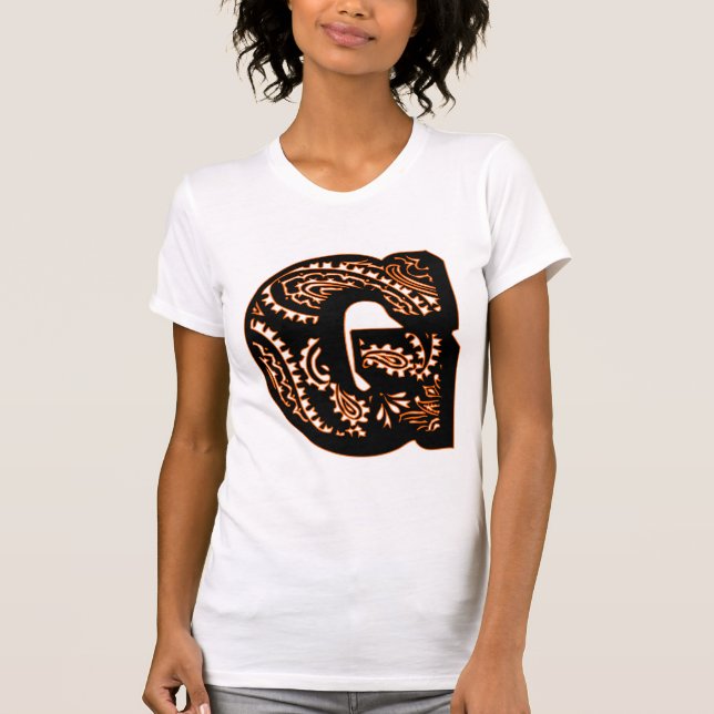 Paisley Monogram - G T-Shirt (Vorderseite)