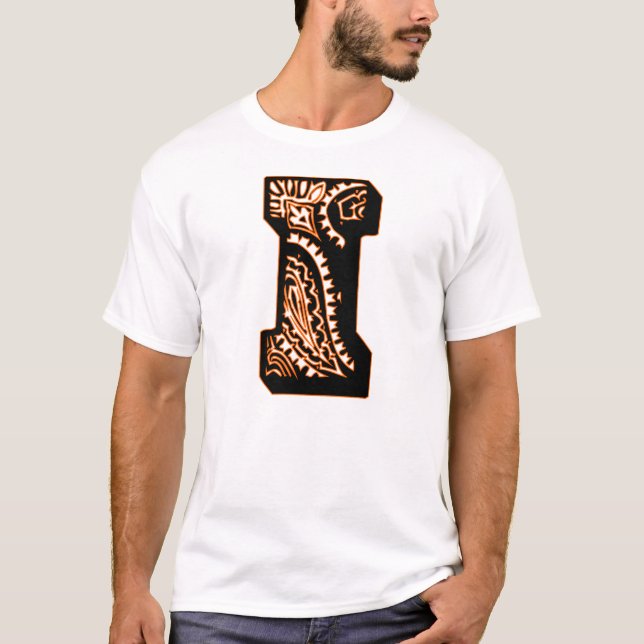 Paisley Monogram - I T-Shirt (Vorderseite)