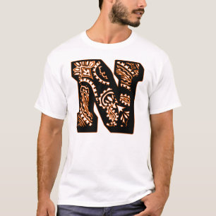 Paisley Monogram - N T-Shirt