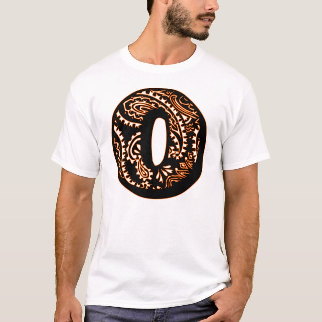 Paisley Monogram - O T-Shirt (Vorderseite)