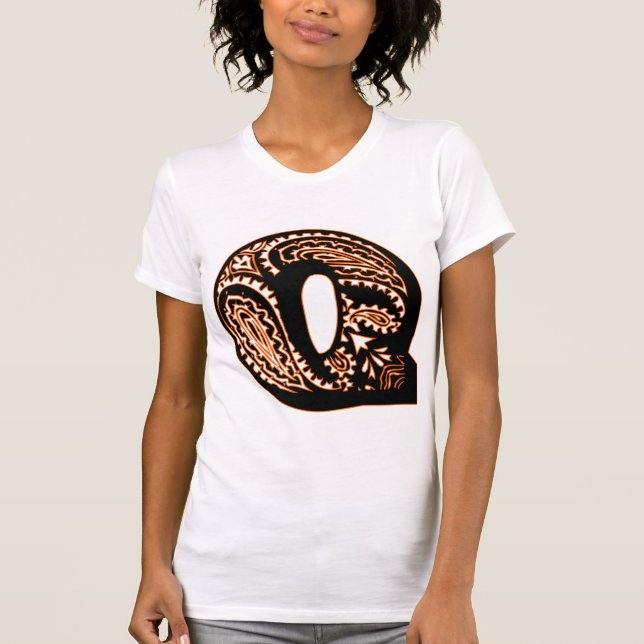 Paisley Monogram - Q T-Shirt (Vorderseite)