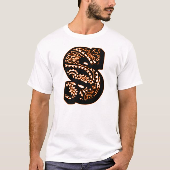 Paisley Monogram - S T-Shirt (Vorderseite)