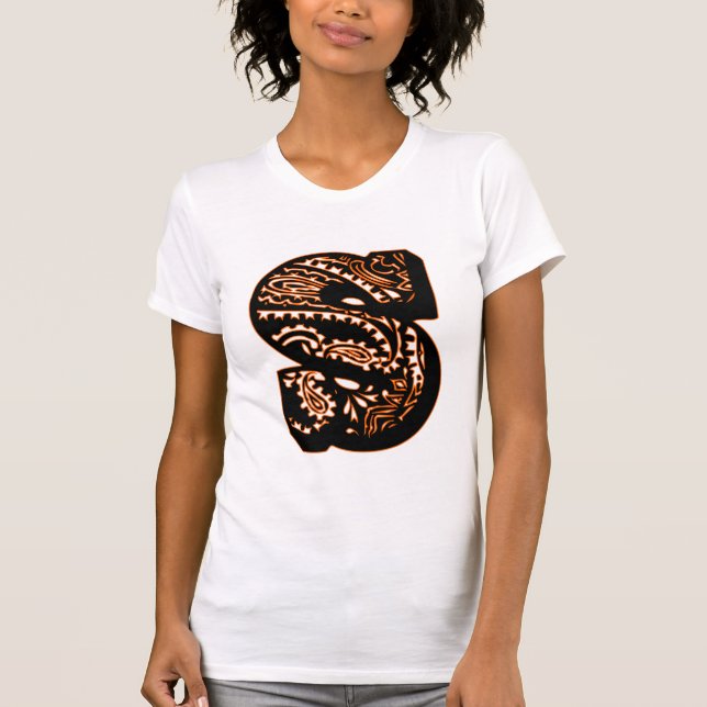 Paisley Monogram - S T-Shirt (Vorderseite)