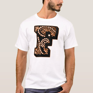 Paisley-Monogramm - F T-Shirt