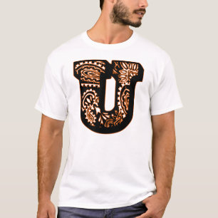 Paisley-Monogramm - U T-Shirt