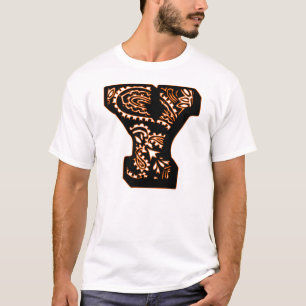 Paisley-Monogramm - Y T-Shirt