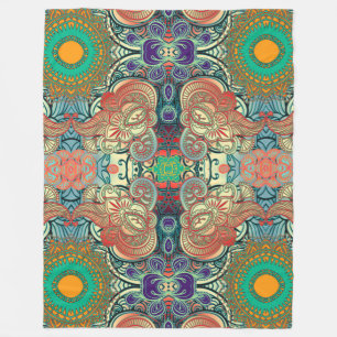 Paisley Mosaic Muster I + Ihre Ideen Fleecedecke