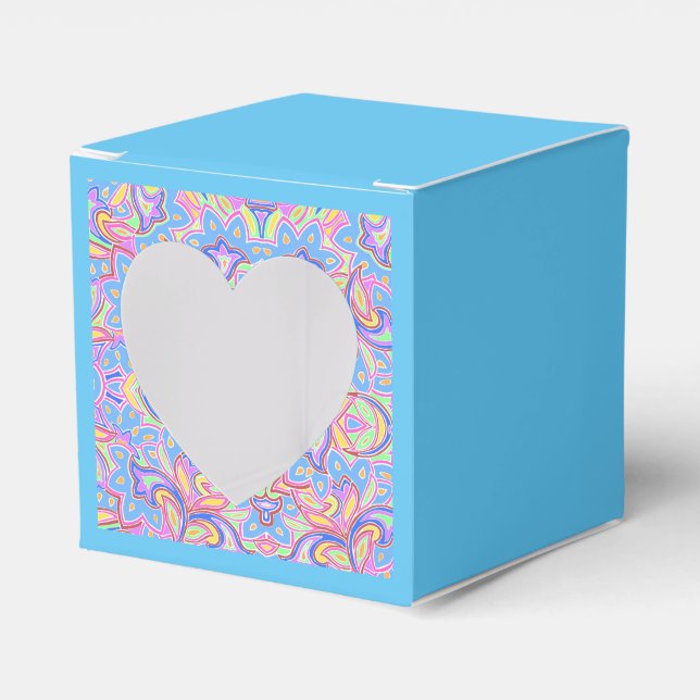 Paisley Multi Personalisiert Favor Box Geschenkschachtel (Vorderseite)