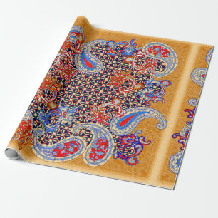 Paisley Multicolor-Schal-Design Geschenkpapier