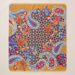 Paisley Multicolor-Schal-Design Sherpadecke