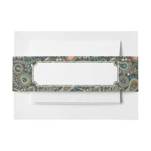 Paisley-Muster 3 Einladungsbanderole