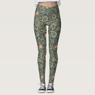 Paisley-Muster 3 Leggings