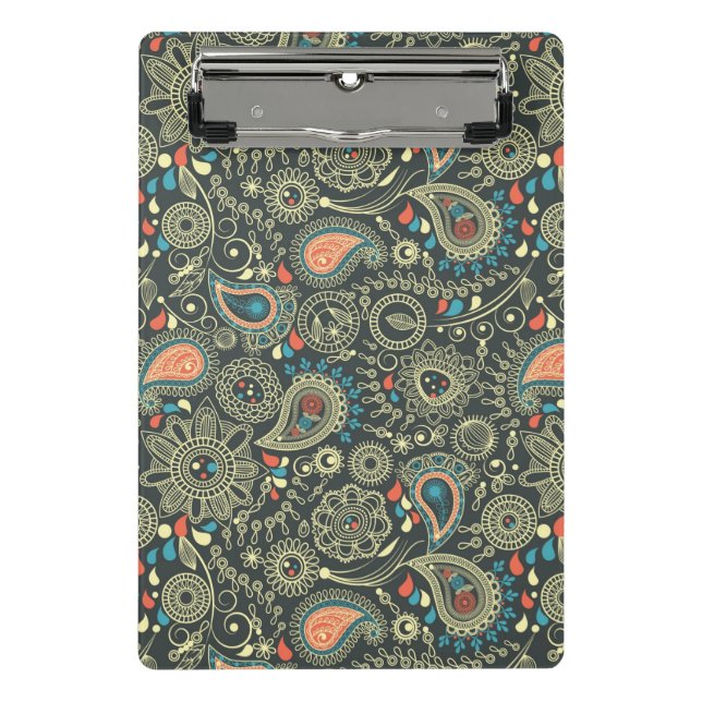 Paisley-Muster 3 Mini Klemmbrett (Vorderseite)