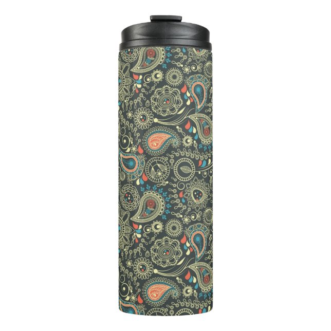 Paisley-Muster 3 Thermosbecher (Vorderseite)