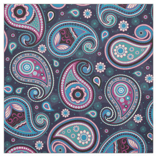Paisley-Muster aquamarin blau Stoff