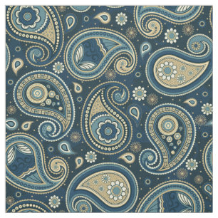 Paisley-Muster blau aquamarin Stoff