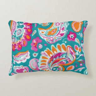 Paisley-Muster Boho-Blumen-Dekor Dekokissen
