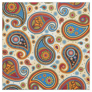 Paisley Muster bunt Stoff