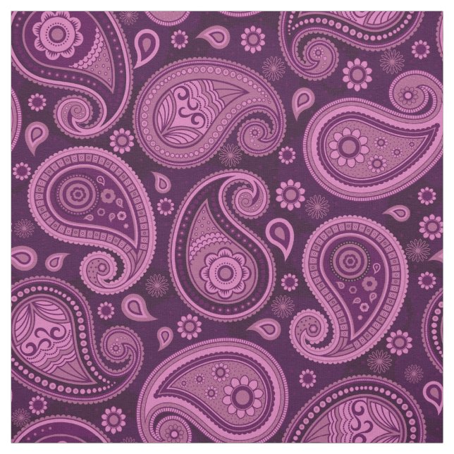Paisley-Muster elegant lila Stoff (Muster)