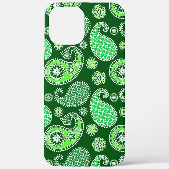 Paisley-Muster, Emerald und Jade Green Case-Mate iPhone Hülle (Rückseite)