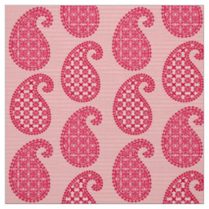 Paisley-Muster, Farbtöne von Korallenrosa Stoff