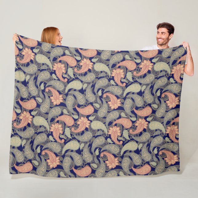 Paisley-Muster  Fleecedecke (Beispiel)