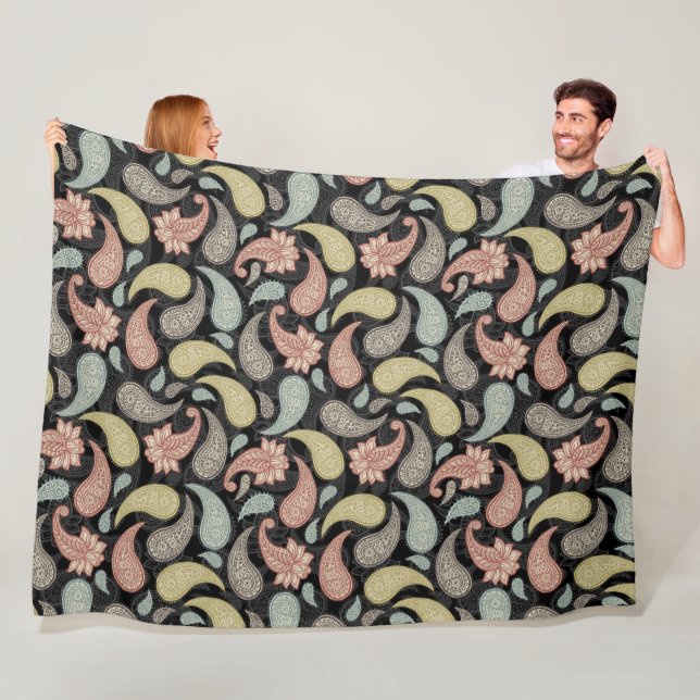 Paisley-Muster  Fleecedecke (Beispiel)
