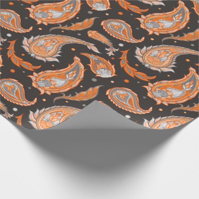 Paisley-Muster Geschenkpapier (Ecke)