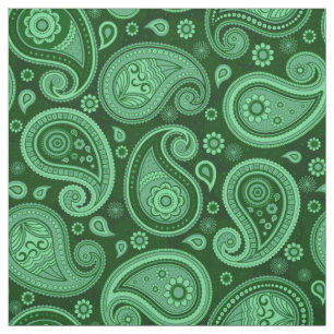 Paisley Muster grün Stoff