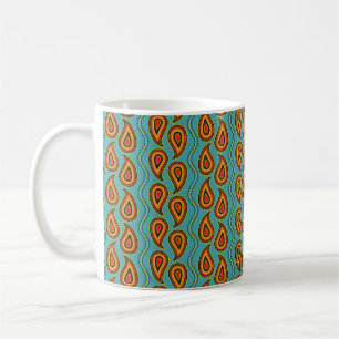 Paisley-Muster, indische Ziertextur Kaffeetasse
