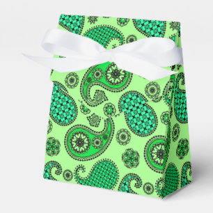 Paisley-Muster, Jade und Mintgrün Geschenkschachtel