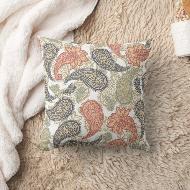 Paisley-Muster  Kissen (Decke)