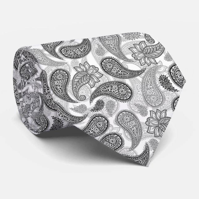 Paisley-Muster  Krawatte (Gerollt)