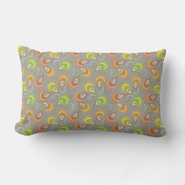 Paisley-Muster. Lendenkissen (Vorderseite)