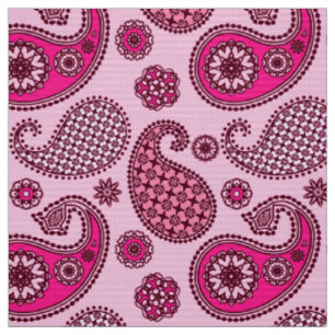 Paisley-Muster, Lichtschattierungen bis tiefrosa Stoff