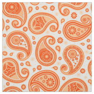 Paisley-Muster orange Farbe Stoff