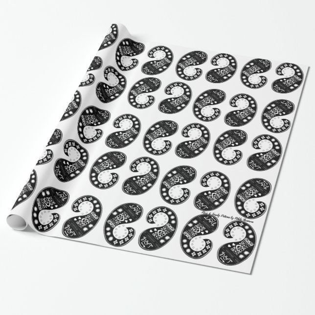 Paisley-Muster-Packpapier Geschenkpapier (Ungerollt)