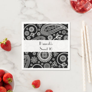Paisley-Muster, persisches Paisley, Boteh, Sweet 1 Serviette