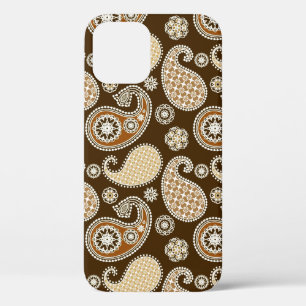 Paisley-Muster, Schokolade Brown und Tan Case-Mate iPhone Hülle