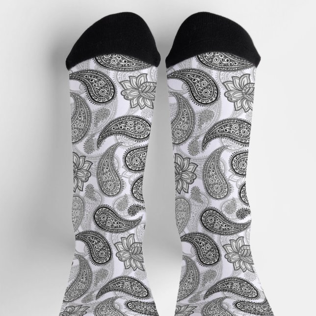Paisley-Muster  Socken (Oben)
