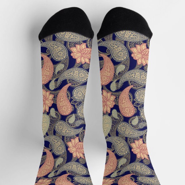 Paisley-Muster  Socken (Oben)