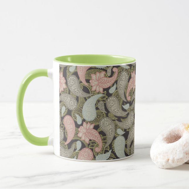 Paisley-Muster  Tasse (Mit Donut)