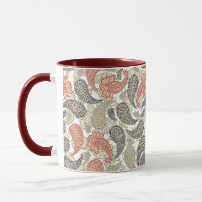 Paisley-Muster  Tasse (Links)