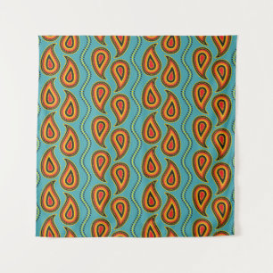 Paisley-Muster, Ziergewebe-Struktur indian s Wandteppich