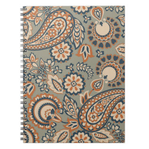 Paisley nahtlos Vintages Muster. Vintager Hintergr Notizblock