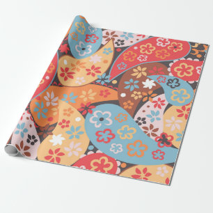 Paisley-Nahtloses Muster, farbenfrohes vintage Han Geschenkpapier
