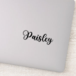 Paisley Name - Handgeschriebene Kalligrafie Aufkleber