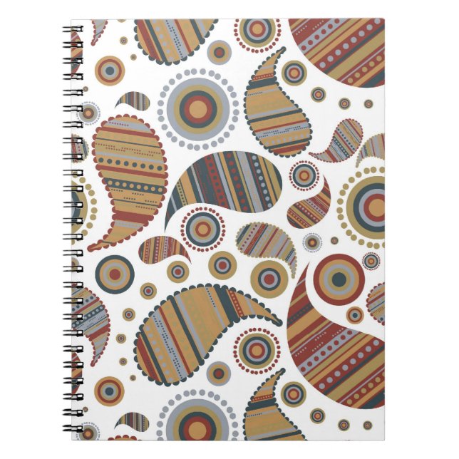 Paisley Notebook Notizblock (Vorderseite)