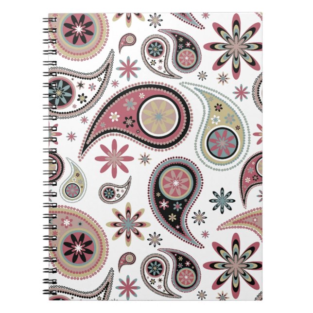 Paisley Notebook Notizblock (Vorderseite)