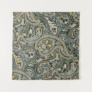 Paisley Oriental Ethnic, Vintag nahtlos. Wandteppich